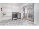 Convenient laundry room features designer tile flooring and direct access to the dining room through double doors at 8522 E Virginia Ave, Scottsdale, AZ 85257