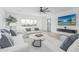 Cozy living room features recessed lighting, front-facing window, and mounted television at 8522 E Virginia Ave, Scottsdale, AZ 85257