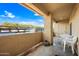 Spacious balcony is a great space to relax with a view at 10410 N Cave Creek Rd # 1100, Phoenix, AZ 85020