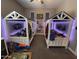 Stylish bedroom highlighting creative bed frames and charming decor at 12950 W Cassia Trl, Peoria, AZ 85383