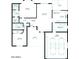 Detailed floor plan showcasing the layout of the property, including the bedrooms, bathrooms, kitchen, and living areas at 14151 W Yosemite Dr, Sun City West, AZ 85375