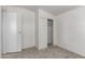 Cozy bedroom features plush carpeting, and a closet with sliding doors at 201 S Greenfield Rd # 129, Mesa, AZ 85206