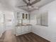 Dining area with decorative lighting, and view of the living room and bathroom at 201 S Greenfield Rd # 129, Mesa, AZ 85206
