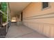 Covered patio perfect for relaxing and enjoying the outdoor space at 201 S Greenfield Rd # 129, Mesa, AZ 85206