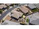 Backyard aerial view featuring a patio, a pergola, and desert landscaping at 22601 E Via Las Brisas --, Queen Creek, AZ 85142