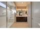 Bright bathroom boasting double vanity and glass shower at 22601 E Via Las Brisas --, Queen Creek, AZ 85142