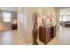 Inviting foyer with a view to a living room with media area, and formal living space at 22601 E Via Las Brisas --, Queen Creek, AZ 85142