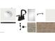 A curated collection of fixtures and finishes for a stylish bathroom remodel project at 24072 W Bowker St, Buckeye, AZ 85326
