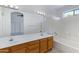 Bright bathroom featuring a double sink vanity and a separate tub and shower at 3531 N Sericin --, Mesa, AZ 85215