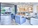 Gorgeous open-plan living area connects indoor and outdoor spaces seamlessly for modern living at 5220 N Casa Blanca Dr, Paradise Valley, AZ 85253