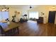 Bonus room with wood floors, versatile space suitable for a home gym, office, or playroom at 520 E Appaloosa Rd, Gilbert, AZ 85296