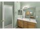 Bathroom boasts a double sink vanity and a full mirror at 2453 E Nathan Way, Chandler, AZ 85225