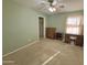 Comfortable bedroom with neutral paint and carpet, includes a closet and natural light at 2453 E Nathan Way, Chandler, AZ 85225