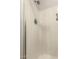 Bathroom features a walk-in shower with glass door and updated fixtures at 6110 E Ivyglen St, Mesa, AZ 85205