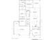 Floor plan showing an open concept layout with a three car garage at 6452 E Omega Cir, Mesa, AZ 85215