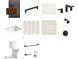 Showcasing bathroom fixtures including tile, a sink, faucet, shower head, toilet, and towel rack at 14207 E Highland Ave, Fountain Hills, AZ 85268