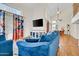 Comfortable living room with high ceilings, modern decor, and bright natural light at 155 W Knox Rd, Tempe, AZ 85284