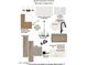 Material selection display showing modern kitchen and bath finishes in the 'Blonde Collection' at 21564 W Pierson St, Buckeye, AZ 85396