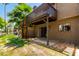Exterior view of the back of the unit with a ground floor patio and upper level balcony at 2232 W Lindner Ave # 20, Mesa, AZ 85202