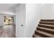 View of hallway with carpeted stairs, and entrance to an indoor living area at 2232 W Lindner Ave # 20, Mesa, AZ 85202