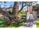 Exterior shot of the community landscaping, a waterway, and a walking bridge at 2232 W Lindner Ave # 20, Mesa, AZ 85202