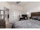 Cozy bedroom setup with comfortable bed and workspace with a view at 2458 N Abbey Rd, Casa Grande, AZ 85122