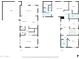 Full home floor plan showing both first and second stories of property layout at 3745 E Flamingo Way, Gilbert, AZ 85297