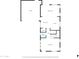 First floor floor plan showing layout of living room, dining area, kitchen, and garage at 3745 E Flamingo Way, Gilbert, AZ 85297