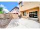 Outdoor patio with a backyard barbecue, patio slab, block wall, and exterior views at 3745 E Flamingo Way, Gilbert, AZ 85297