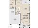 Detailed floor plan of the first story, featuring a kitchen, great room, office, and tandem garage at 5531 W Hopi Trl, Laveen, AZ 85339