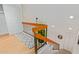 A modern staircase with unique railings and bright natural light from the upper level at 7447 N 44Th Ave, Glendale, AZ 85301