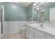 Clean and inviting bathroom with updated lighting and a single sink vanity at 8020 E Keats Ave # 285, Mesa, AZ 85209