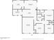 Detailed floor plan showcasing the layout of the home including the primary bedroom and bathroom at 946 S Pomeroy Cir, Mesa, AZ 85210