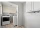 Convenient laundry room with modern washer and dryer, offering efficiency and functionality for household chores at 946 S Pomeroy Cir, Mesa, AZ 85210