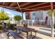 Community pool area with picnic table and view of the pool at 1056 N Miller Rd, Tempe, AZ 85288