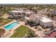 Aerial view of a luxury home with pool, landscaped backyard, and architectural details at 11809 S Montezuma Ct, Phoenix, AZ 85044