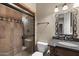 Bathroom featuring an updated shower and vanity at 12006 E Yucca St, Scottsdale, AZ 85259