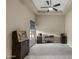 Bonus room with neutral color scheme, vaulted ceilings, and carpet flooring at 12006 E Yucca St, Scottsdale, AZ 85259
