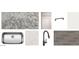Selection of kitchen materials showcasing countertops, cabinets, hardware, and flooring at 15785 W Cheryl Dr, Waddell, AZ 85355