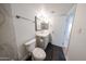Bright bathroom featuring a new vanity with sleek fixtures and a mirrored wall cabinet at 18811 N 19Th Ave # 2020, Phoenix, AZ 85027