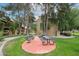 Outdoor picnic area with table, benches and grill surrounded by mature shade trees at 18811 N 19Th Ave # 2020, Phoenix, AZ 85027