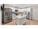 Modern kitchen featuring white cabinets, stainless steel appliances, and a functional island at 2528 N 22Nd Dr, Phoenix, AZ 85009