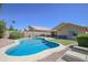 Stunning backyard with a private pool and plenty of room for outdoor seating at 3612 W Charlotte Dr, Glendale, AZ 85310