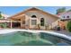 Backyard pool with direct connection to the house at 3898 E San Remo Ave, Gilbert, AZ 85234