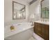 Relaxing bathroom with a soaking tub and vanity at 5533 E Stella Ln, Paradise Valley, AZ 85253