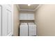 Functional laundry room with modern appliances and ample cabinet space for storage at 6126 E Paradise Ln, Scottsdale, AZ 85254