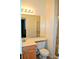 Bathroom featuring a vanity, toilet, and shower with glass doors at 6967 W Potter Dr, Glendale, AZ 85308