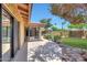 Covered patio featuring seamless glass windows and doors, extending the living space outdoors at 8443 E Via De Los Libros --, Scottsdale, AZ 85258