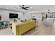 Bright, open-concept living room with hardwood floors, stylish furnishings, and modern decor at 8707 E Clarendon Ave, Scottsdale, AZ 85251