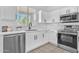 Bright modern kitchen with stainless steel appliances, tile backsplash, and ample counter space at 2545 E Harrison Ct, Gilbert, AZ 85295